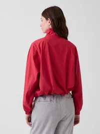 Poplin Oversized Track Jacket - Chakra red — view 2