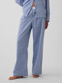 Poplin PJ Pants - Blue plaid — view 2
