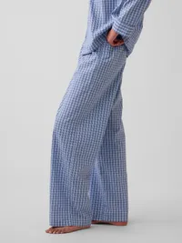Poplin PJ Pants - Blue plaid — view 3