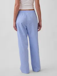 Poplin PJ Pants - Blue & white stripe — view 4