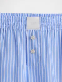 Poplin PJ Pants - Blue & white stripe — view 5