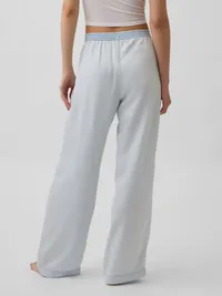 Poplin PJ Pants - Light blue indigo — view 4