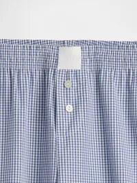 Poplin PJ Pants - Navy blue gingham — view 5