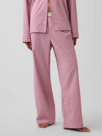 Poplin PJ Pants - Pink plaid — view 2