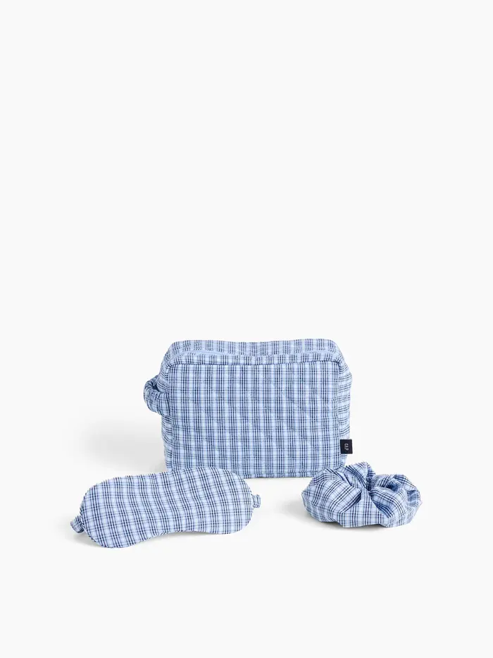 Poplin Sleep Kit - Blue plaid
