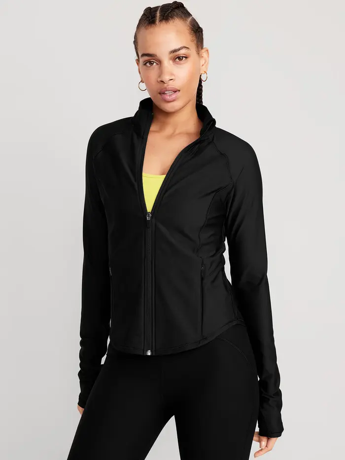 PowerSoft Full-Zip Fitted Jacket - Black Jack