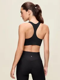 PowerSoft Molded Racerback Bra - Black Jack — view 2