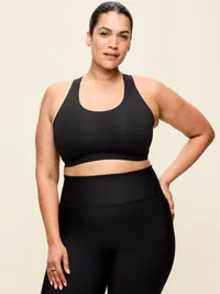 PowerSoft Molded Racerback Bra - Black Jack — view 5
