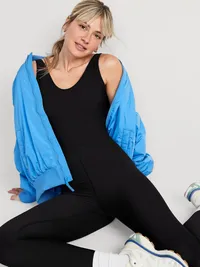 PowerSoft Sleeveless 7/8 Bodysuit - Black Jack — view 3