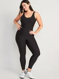PowerSoft Sleeveless 7/8 Bodysuit - Black Jack — view 5