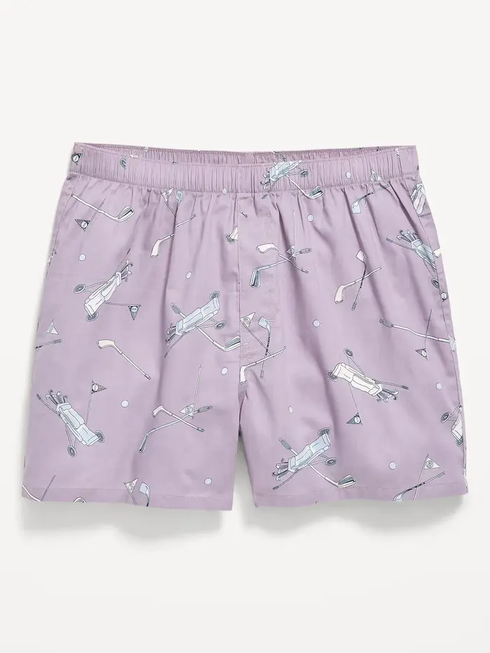 Printed Boxer Shorts - Lavender Sky