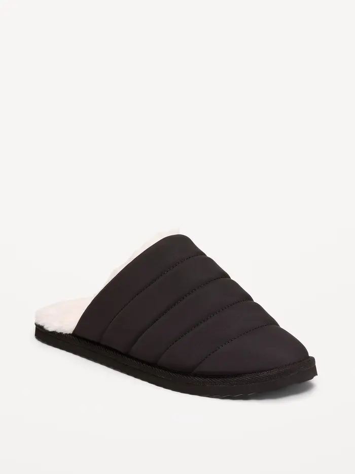 Puff Slide Slippers for Men - Black Jack