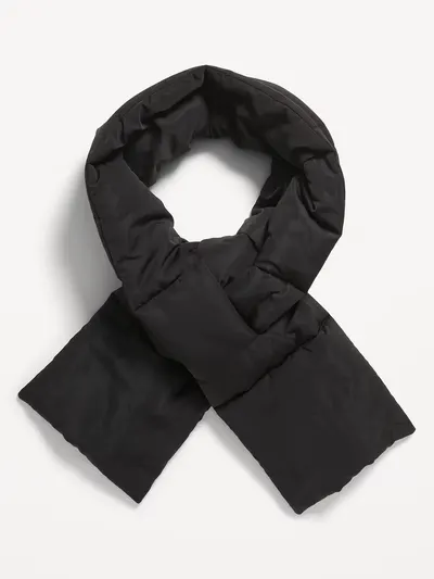 Puffer Scarf - Black Jack