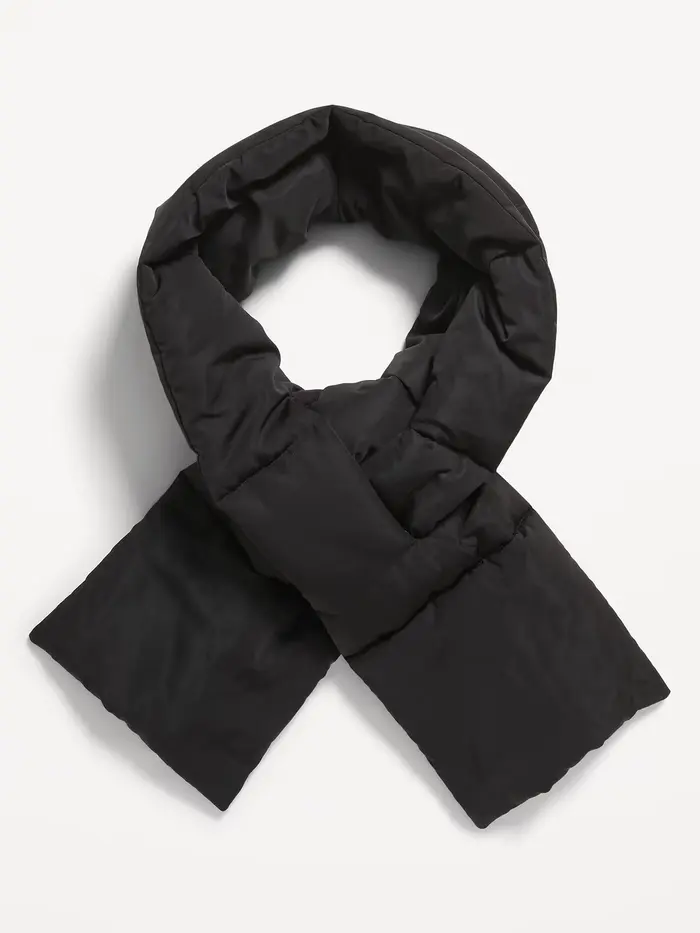 Puffer Scarf - Black Jack