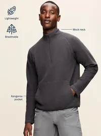 Quarter-Zip Performance Pullover - Panther — view 5