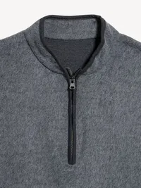 Quarter-Zip Pullover - Dusk Navy — view 3