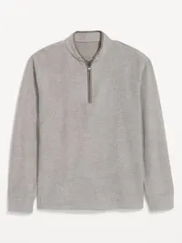 Quarter-Zip Pullover - Medium Gray — view 2