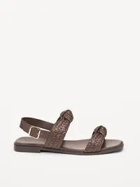 Raffia Sandals for Women - Chocolate — view 4