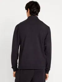 Recharge Knit Quarter-Zip Pullover - Black Jack — view 2