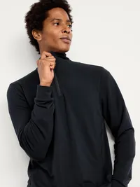Recharge Knit Quarter-Zip Pullover - Light Black Heather — view 3