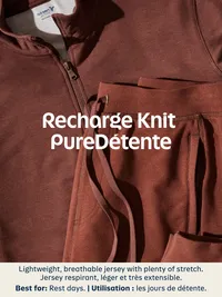 Recharge Knit Quarter-Zip Pullover - Light Gray — view 5