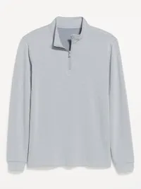 Recharge Knit Quarter-Zip Pullover - Light Gray Heather — view 4