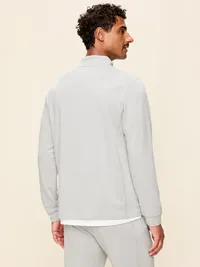 Recharge Knit Quarter-Zip Pullover - Light Gray Heather — view 2