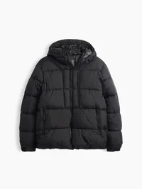 Recycled Heavyweight Puffer Jacket - Black — view 5