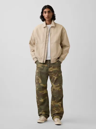 Relaxed Cargo Pants - CAMO