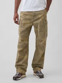Relaxed Cargo Pants - CAMO — view 2