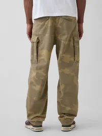 Relaxed Cargo Pants - CAMO — view 4