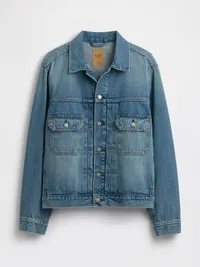 Relaxed Icon Denim Jacket - MEDIUM WASH — view 5