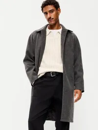 Relaxed Long Topcoat - Black Jack — view 3