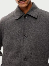 Relaxed Long Topcoat - Black Jack — view 4