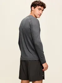 Relaxed Mesh Performance T-Shirt - Panther — view 2