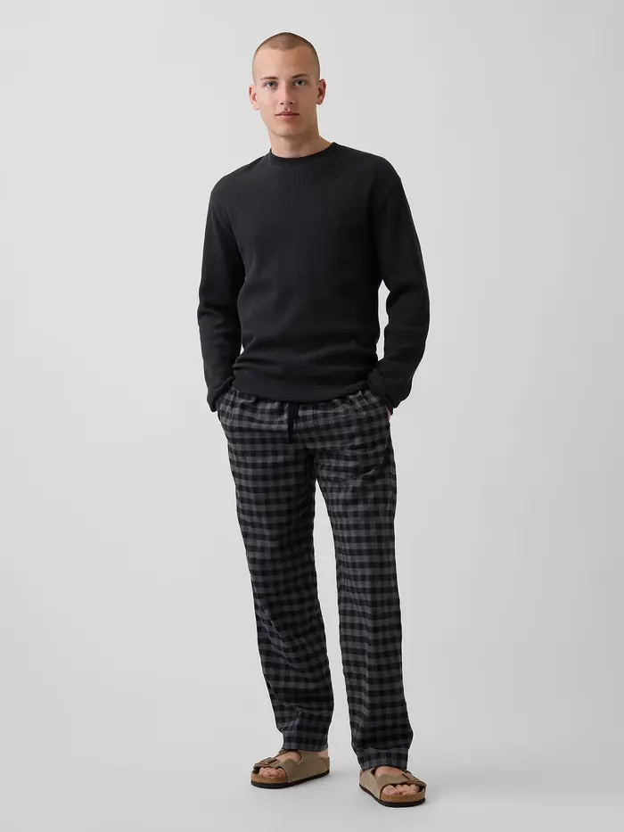 Relaxed PJ Pants - Black plaid