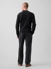 Relaxed PJ Pants - Black plaid — view 2