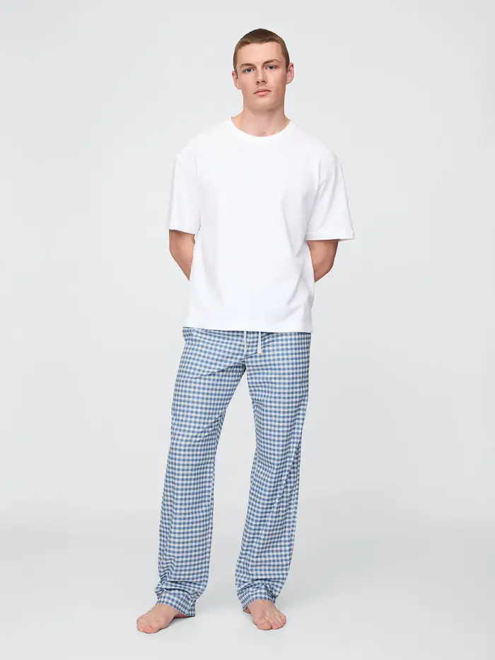 Relaxed PJ Pants - Blue gingham