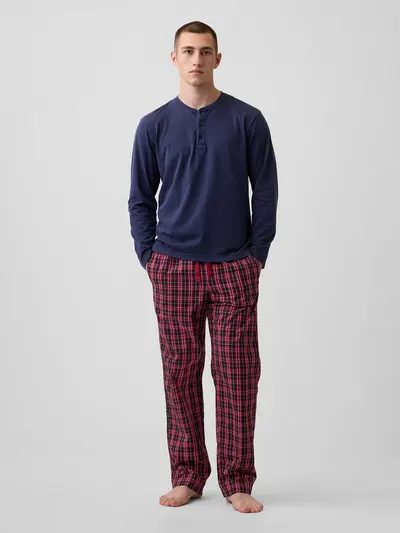 Relaxed PJ Pants - RED MULTI PLAID