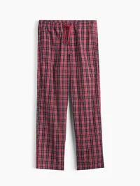 Relaxed PJ Pants - RED MULTI PLAID — view 2
