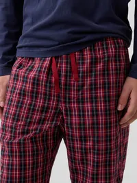 Relaxed PJ Pants - RED MULTI PLAID — view 4