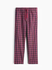 Relaxed PJ Pants - RED MULTI PLAID — view 5