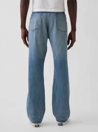 Relaxed Straight Jeans - MEDIUM WASH — view 4