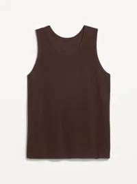 Relaxed Sweater Tank - Brown — view 4