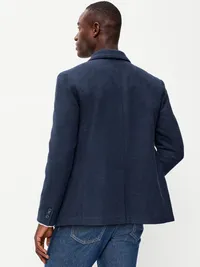 Relaxed Unlined Blazer - In the Navy — view 2