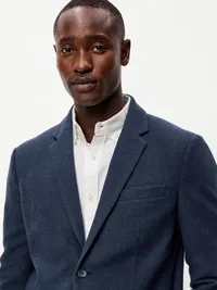 Relaxed Unlined Blazer - In the Navy — view 4
