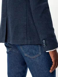 Relaxed Unlined Blazer - In the Navy — view 5