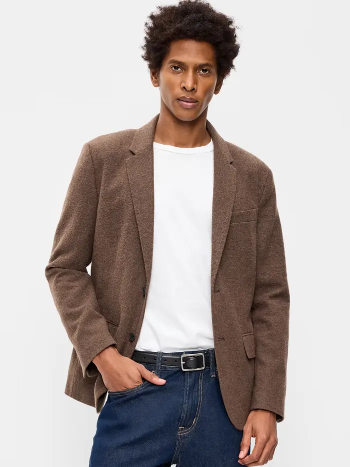 Relaxed Unlined Blazer - Surface Brown