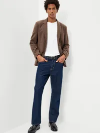 Relaxed Unlined Blazer - Surface Brown — view 3