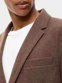 Relaxed Unlined Blazer - Surface Brown — view 4